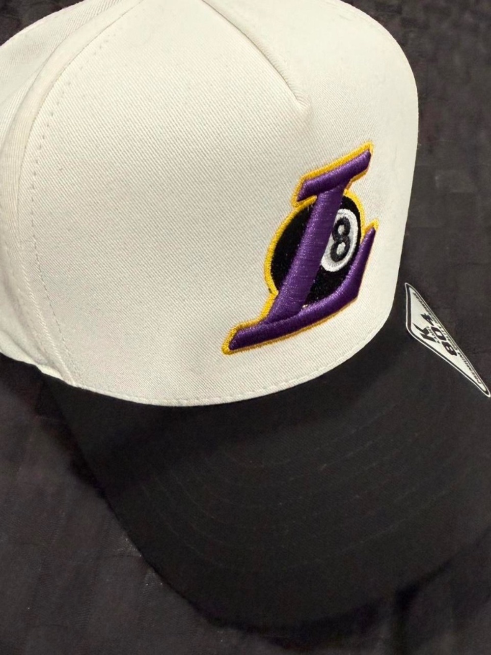Custom Laker 8 ball hat